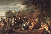 Benjamin West Penn-s Treaty with the Indians painting